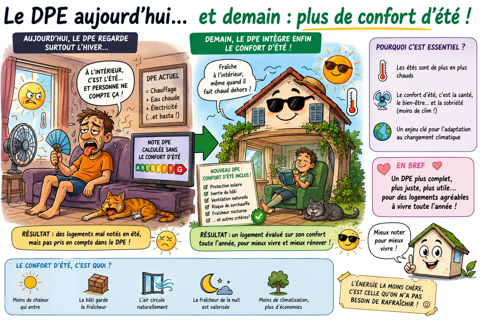 Changement DPE pour confort été